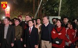Đoàn nghi lễ Công an nhân dân biểu diễn chào mừng Kỷ niệm 75 năm ngày thành lập Quân đội nhân dân Việt Nam
